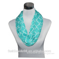 2015 fall newest trendy print quatrefoil chevron jersey infinity scarf